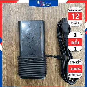 Sạc LAPTOP Dell Oval 130W Chân TypeC 5V/20V-1A/6.5A Chính Hãng Bảo Hành 1 đổi 1