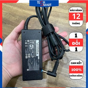 Sạc LAPTOP HP Chữ Nhật 90W Chân Kim Xanh 19.5V-4.62A Zin chính hãng bảo hành 12 lỗi 1 đổi 1